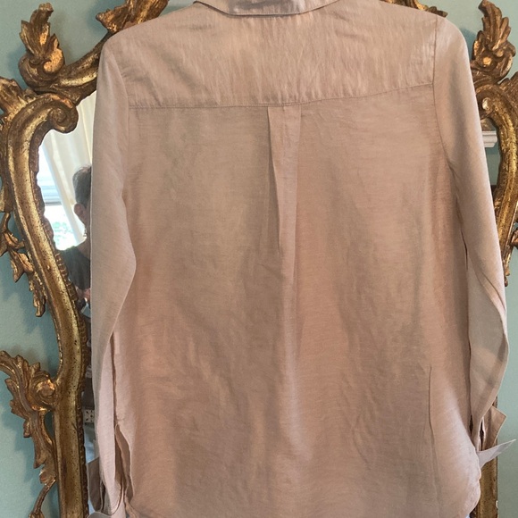 Worthington Beige Shirt with Cream Embroidery, size small - Picture 5 of 7